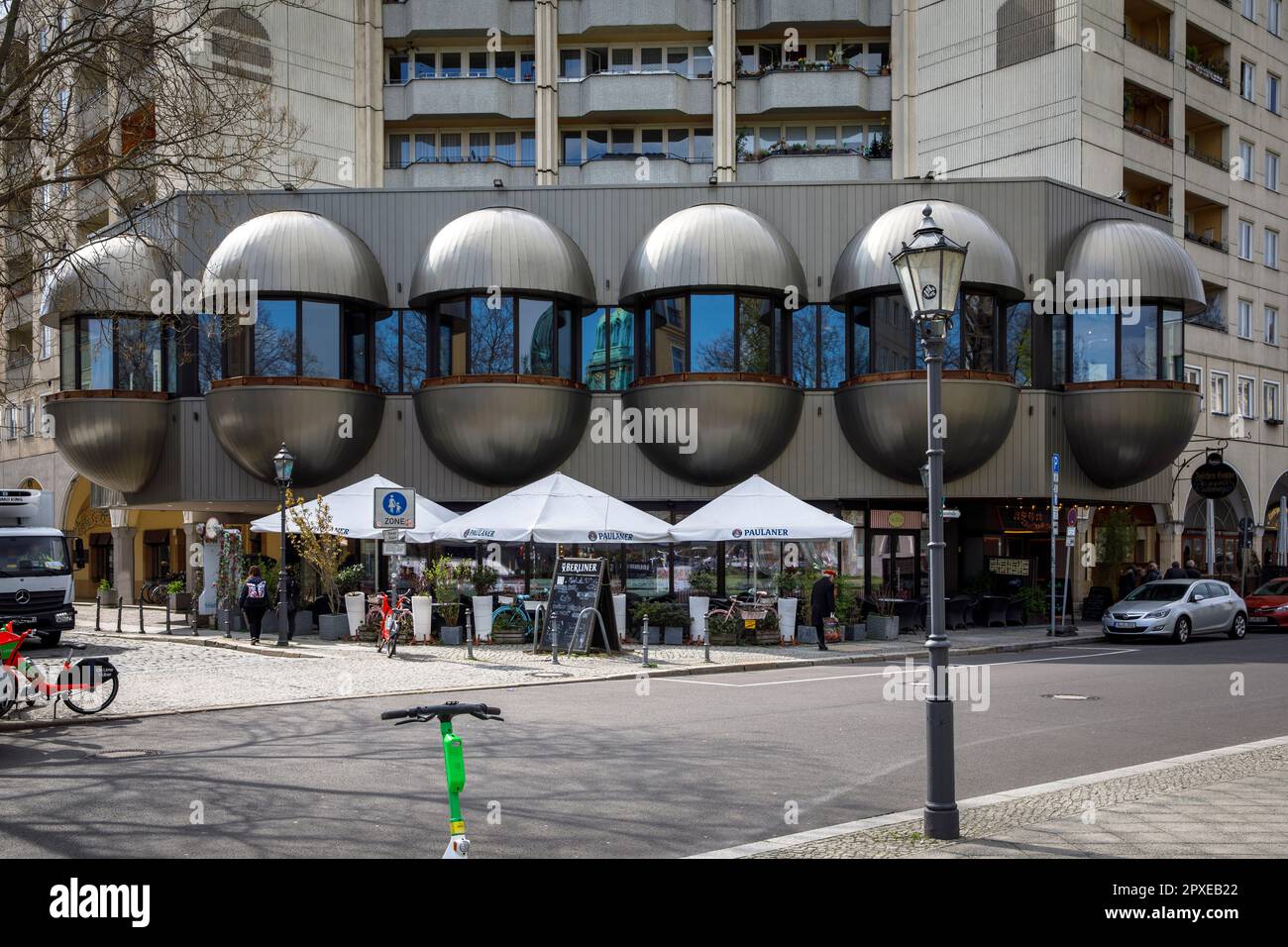 Edificio in via Rathaus nel quartiere Nikolai nel quartiere Mitte, Berlino, Germania. Gebaeude an der Rathausstrasse im Nikolaiviertel im Berzirk Foto Stock