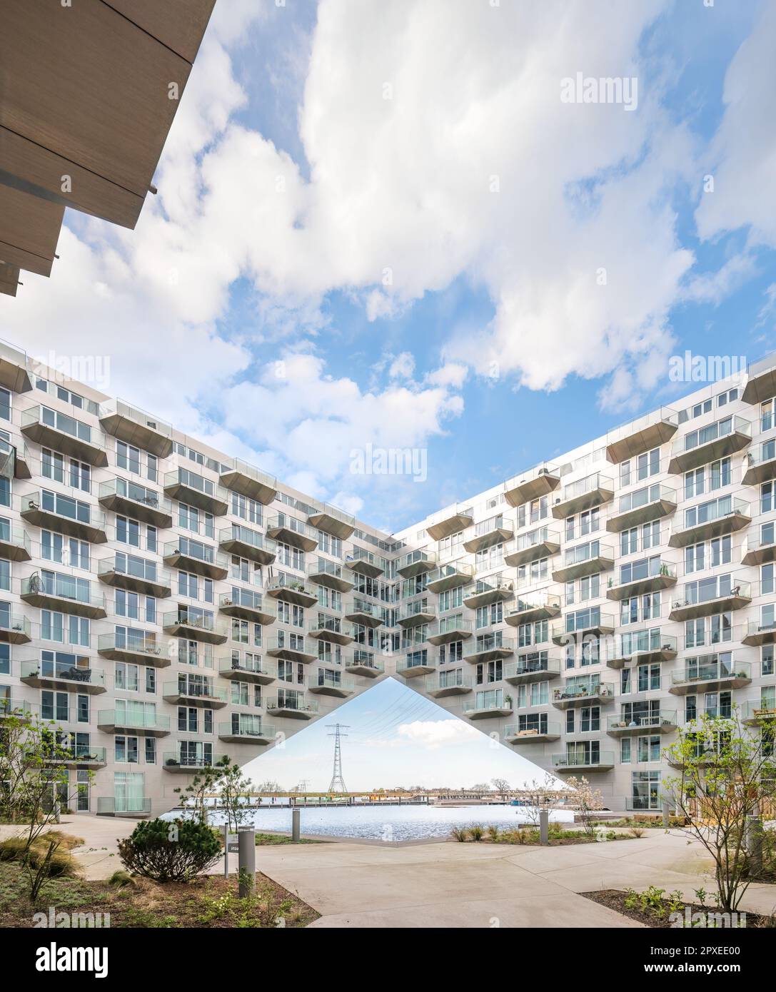 Amsterdam, Paesi Bassi - abitazioni Sluishuis di GRANDI e barcode Architects Foto Stock