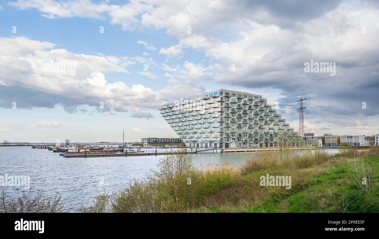 Amsterdam, Paesi Bassi - abitazioni Sluishuis di GRANDI e barcode Architects Foto Stock