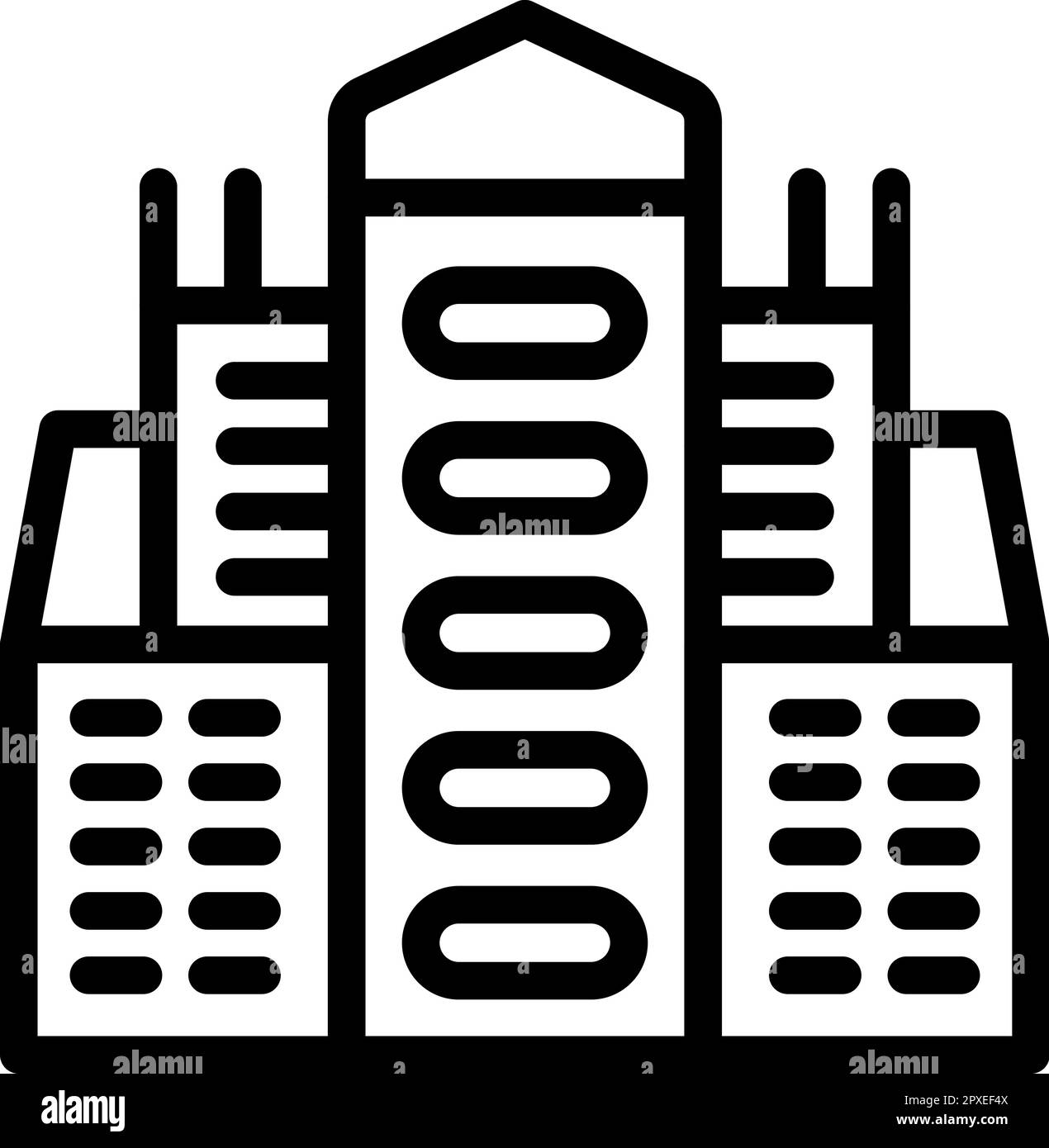 Icona di viaggio città vettore di contorno. Mappa della Polonia. Forma d'arte Illustrazione Vettoriale