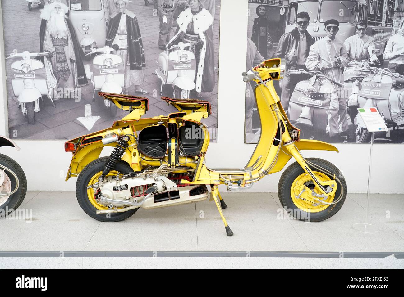 Museo Scooter e Lambretta, alla fine del 80s, Vittorio Tessera, grazie alla donazione della famiglia Innocenti, costituisce il primo Foto Stock