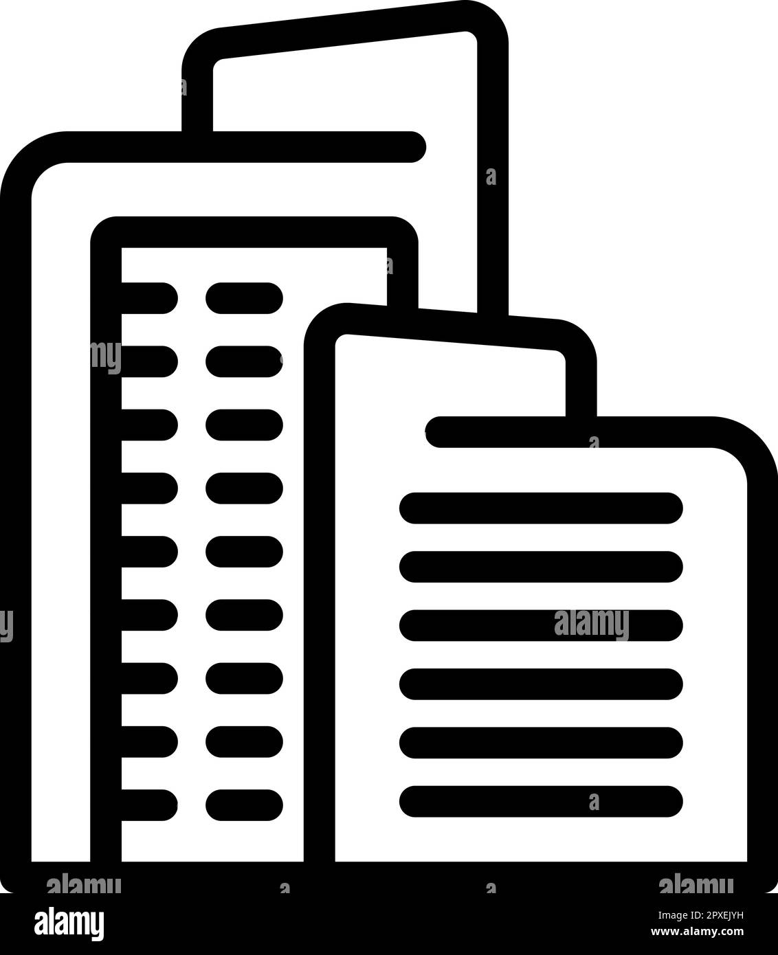 Vettore contorno icona mappa Polonia. Polacco di Varsavia. Città d'arte Illustrazione Vettoriale