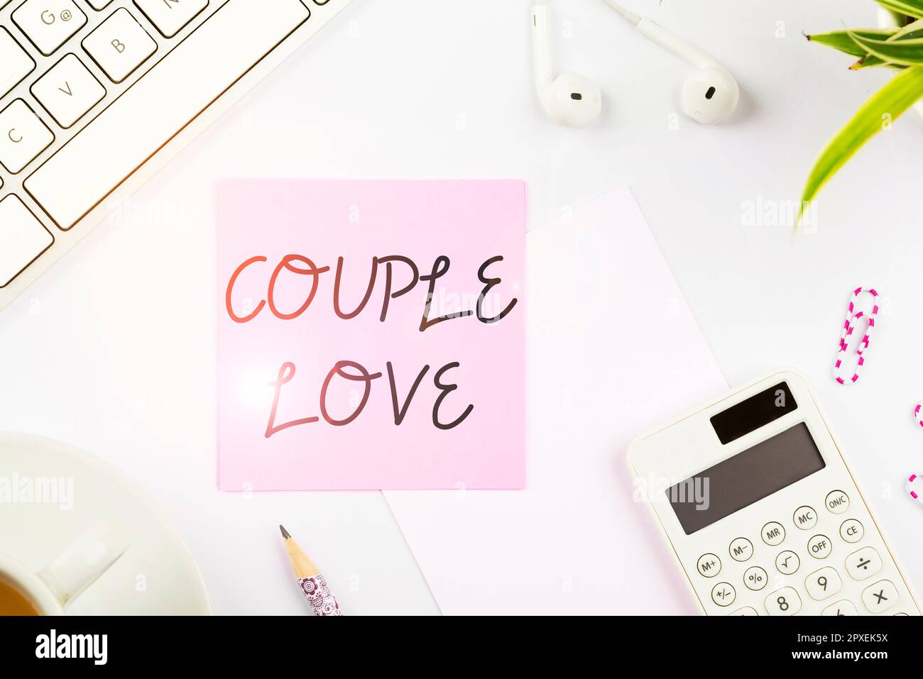 Segno che mostra amore della coppia, concetto di affari due persone che si amano molto piacere di sensibilità Foto Stock