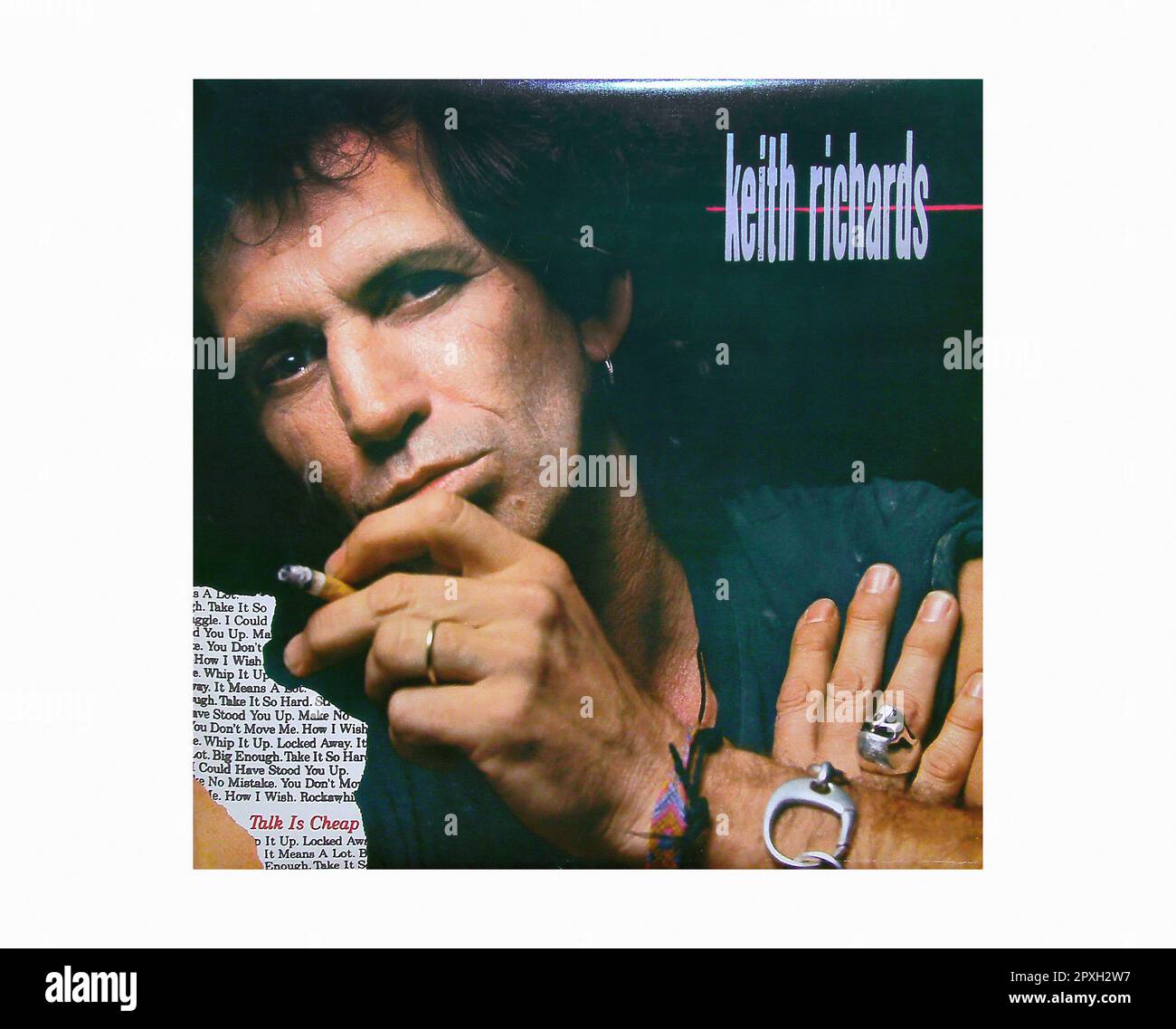 Keith Richards - Talk is Cheap [1988] - Vintage Vinyl Record Sleeve Foto Stock