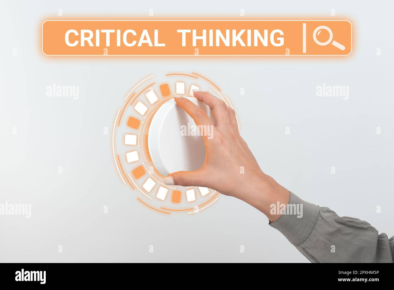 Segno di testo che mostra il pensiero critico, sequenza di idee di affari delle fasi di un progetto che richiede il tempo più lungo Foto Stock