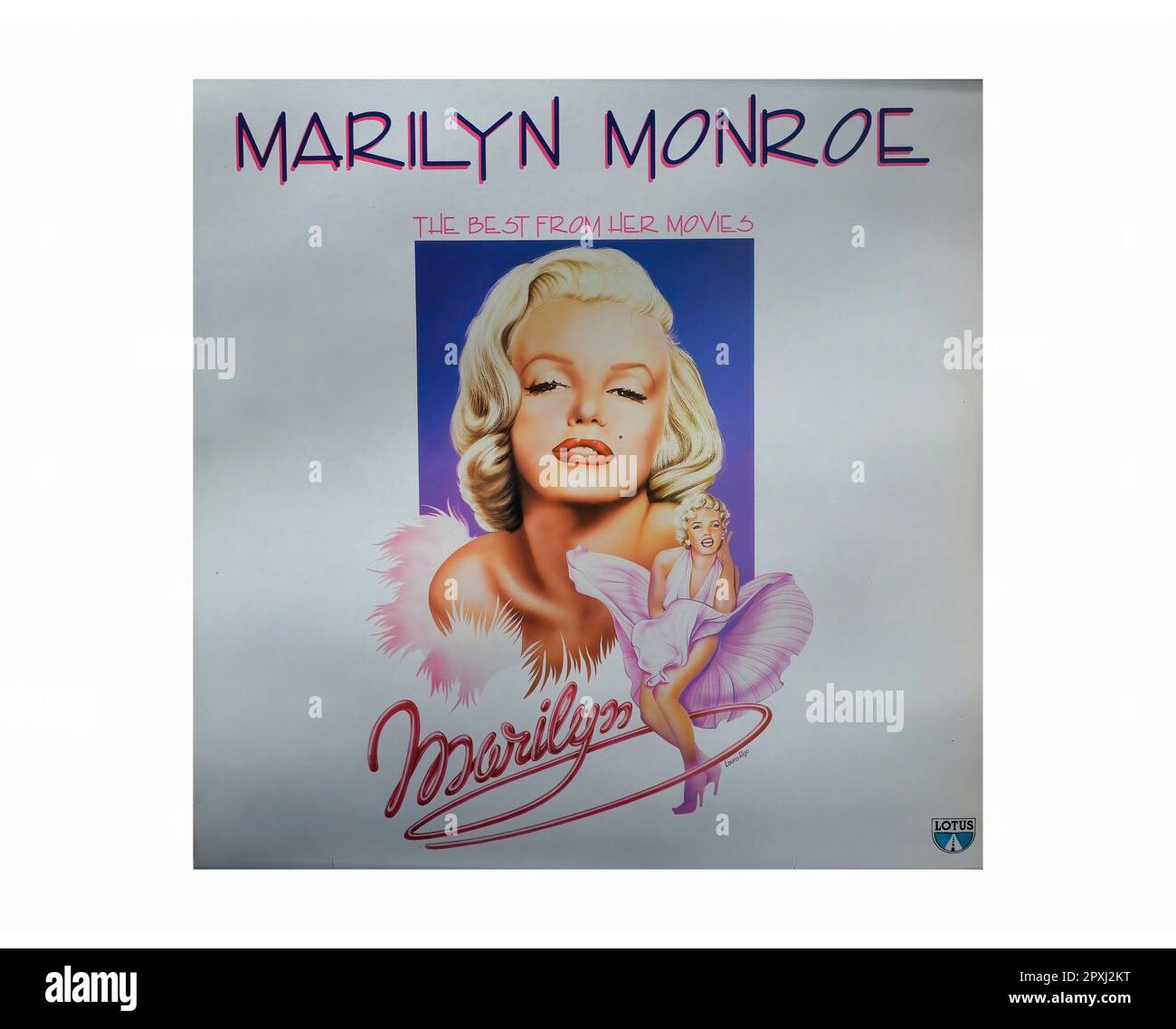 Marilyn Monroe - il meglio dai suoi film - Vintage L.P Music Vinyl Record Foto Stock