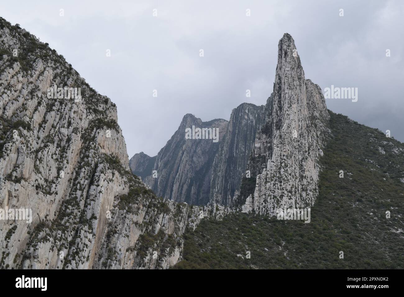 Montagne la Huasteca, Santa Catarina, Messico Foto Stock