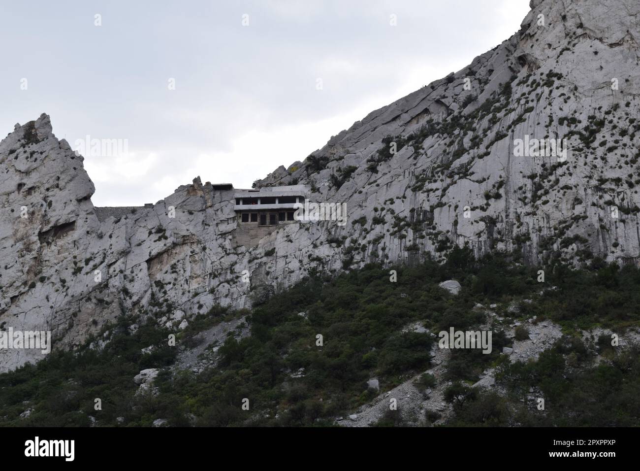 Montagne la Huasteca, Santa Catarina, Messico Foto Stock