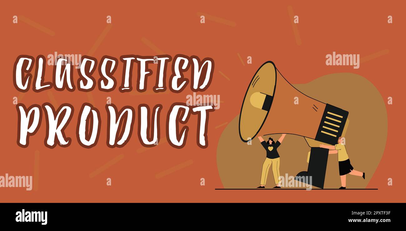 Ispirazione che mostra segno prodotto classificato, Business vetrina dati sensibili Top Secret divulgazione non autorizzata Foto Stock