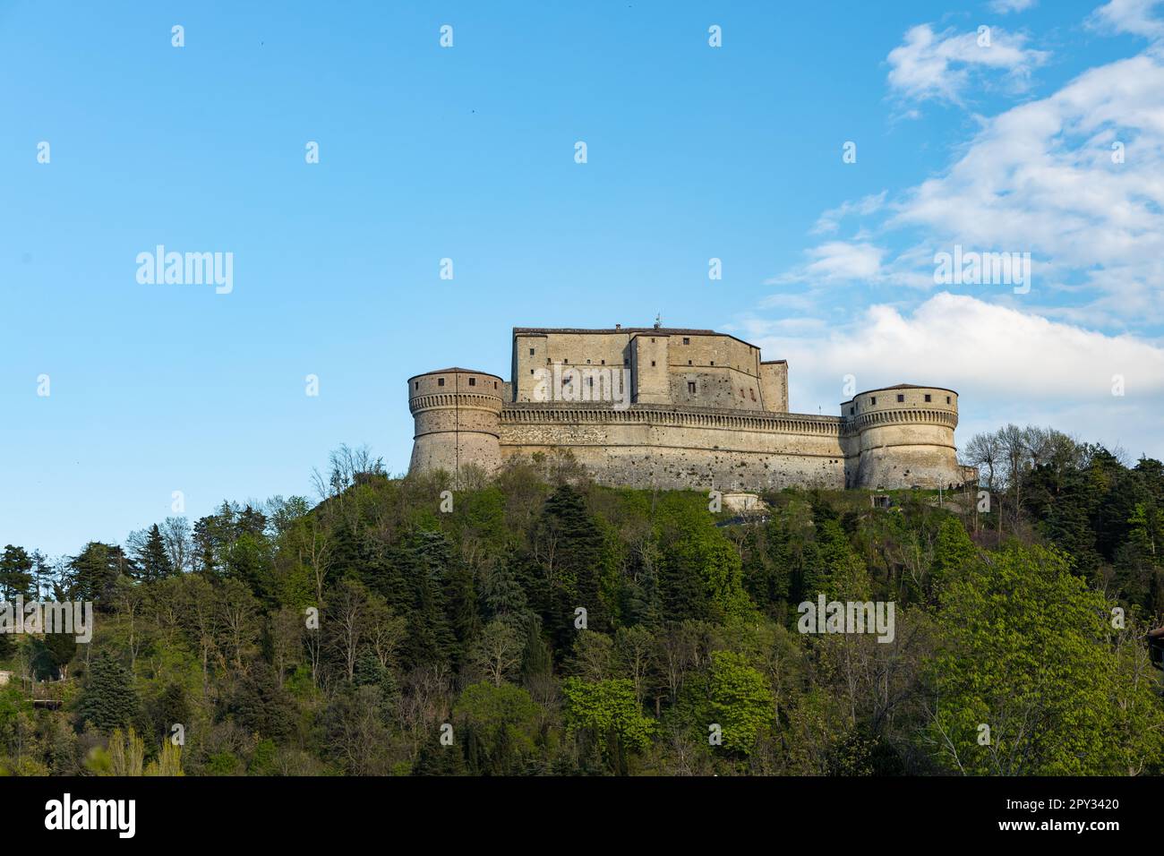 Antico castello di San Leo Foto Stock