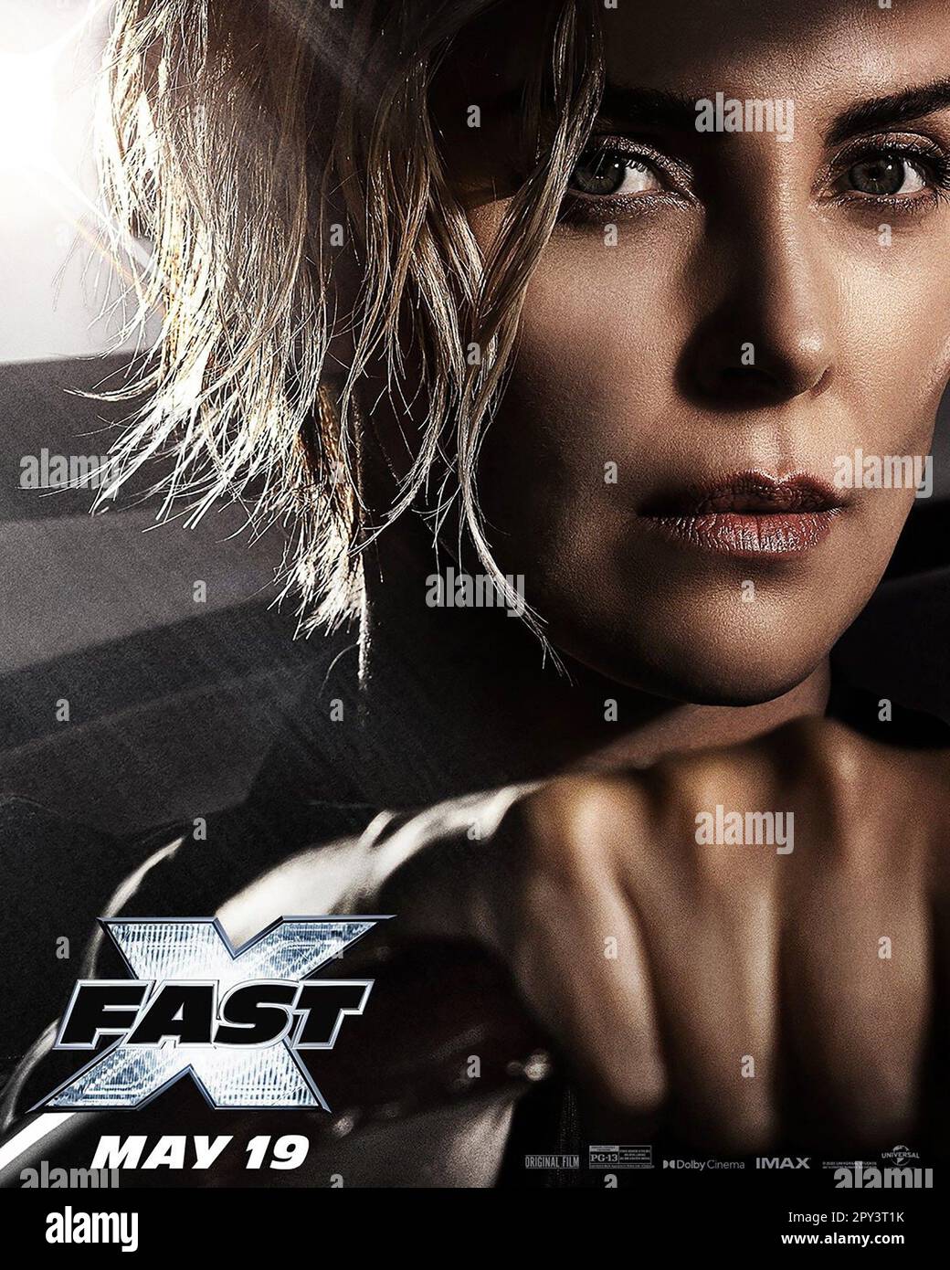 FAST X, (noto anche COME FAST & FURIOUS 10), poster dei personaggi degli Stati Uniti, Charlize FAST X, (noto anche COME FAST & FURIOUS 10), poster dei personaggi degli Stati Uniti, Charlize