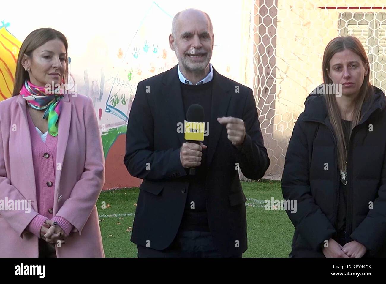 Horacio Rodríguez Larreta e la sua squadra. Buenos Aires, Argentina. Foto Stock