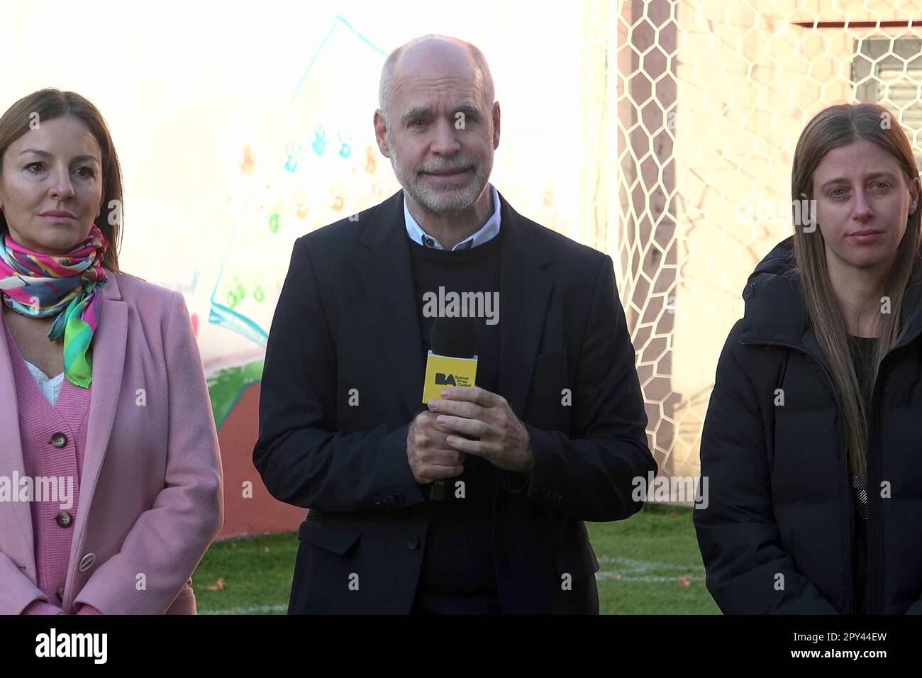 Horacio Rodríguez Larreta e la sua squadra. Buenos Aires, Argentina. Foto Stock