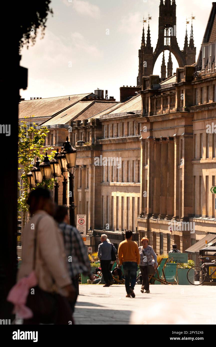Grey Street, Newcastle upon Tyne Foto Stock