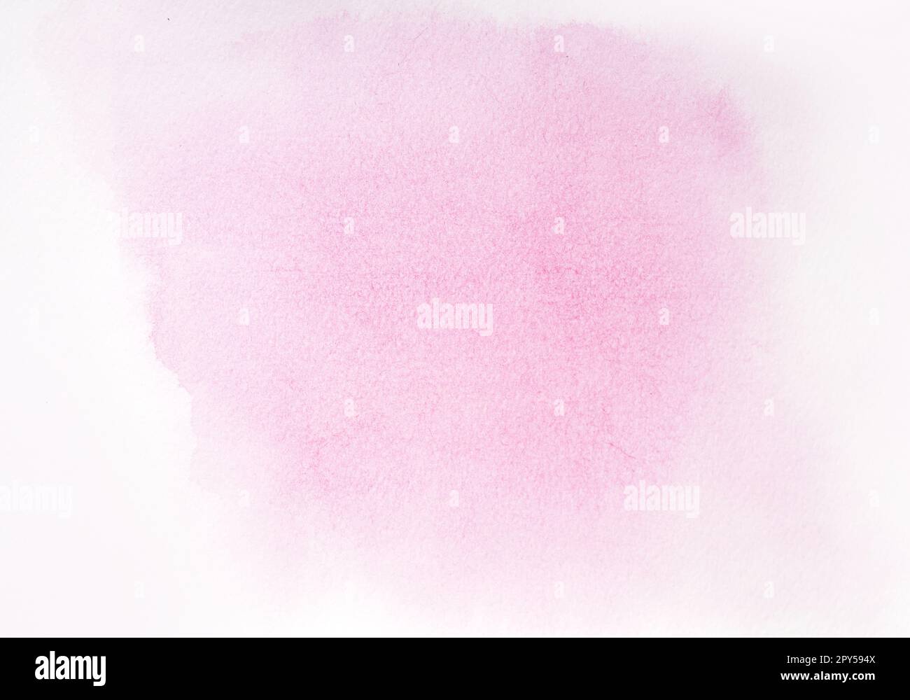 Abstract acquerello rosa su sfondo bianco.Il colore spruzzi in carta.It è disegnato a mano. Foto Stock