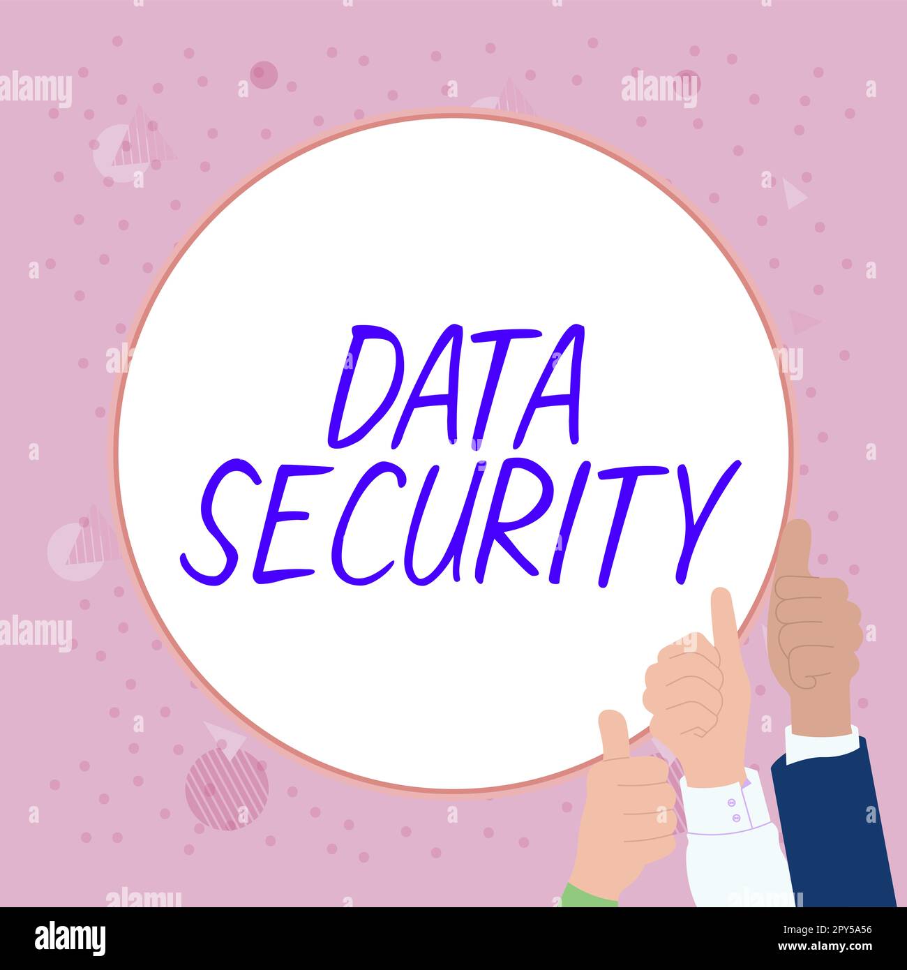 Testo che mostra Inspiration Data Security. Business idea riservatezza crittografia disco Backup protezione password Foto Stock