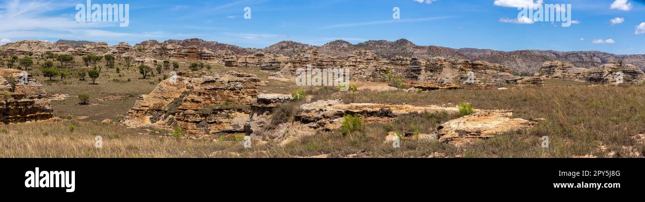 Parco Nazionale di Isalo nella regione di Ihorombe, Madagascar Foto Stock