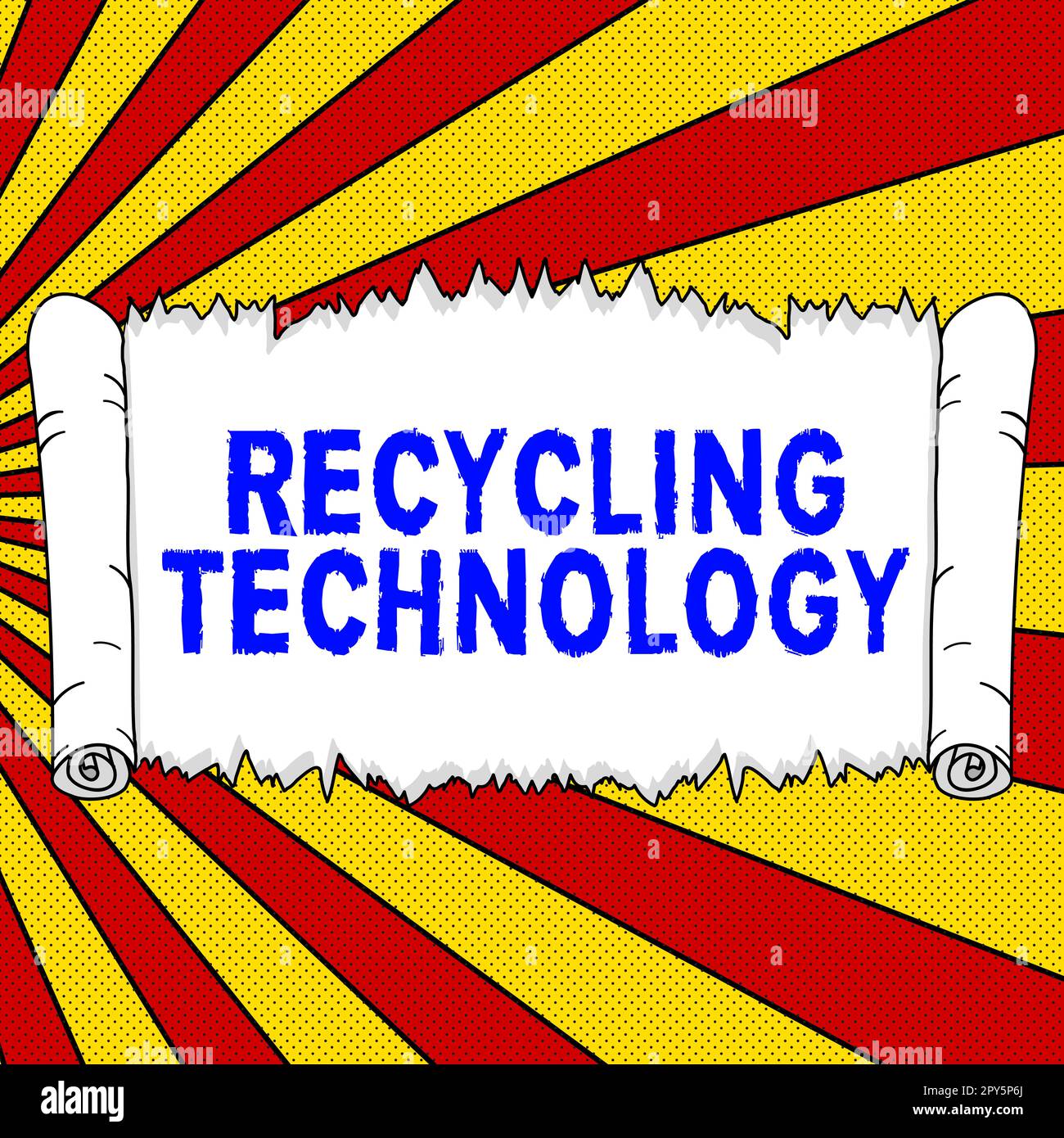 Scrittura testo visualizzato tecnologia di riciclaggio. Approccio aziendale i metodi per ridurre i materiali di scarto solidi Foto Stock