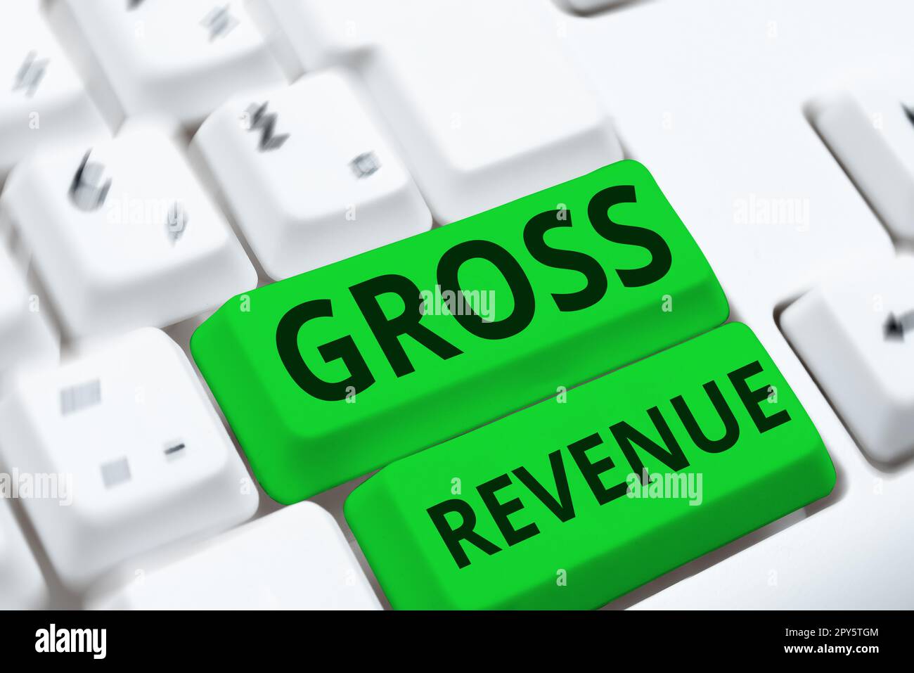 Cartello di testo che mostra il fatturato lordo. Business idea valore totale di tutto ciò che viene prodotto nel paese Foto Stock