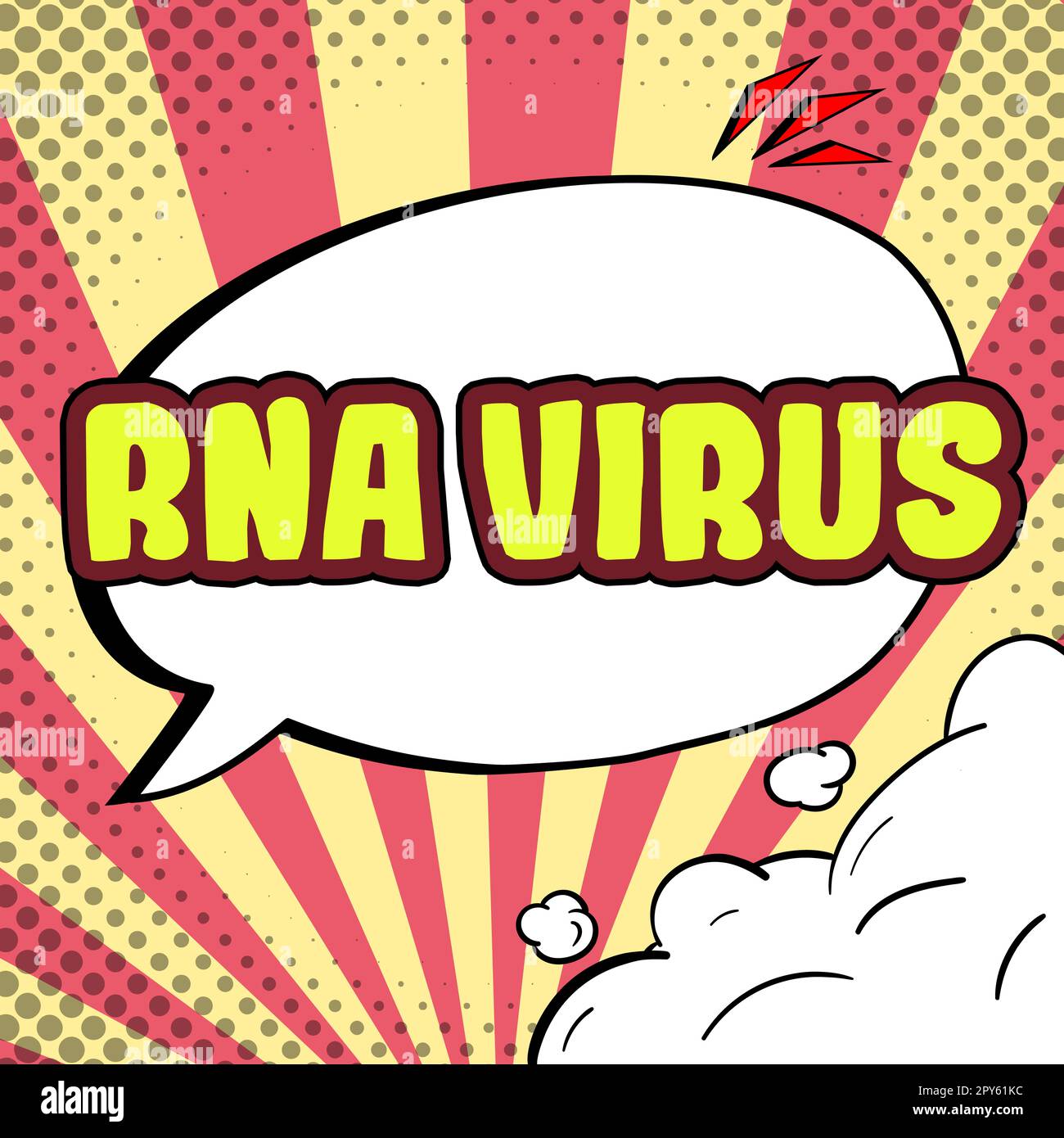 Segno che mostra RNA Virus. Concetto di business un'informazione genetica del virus viene memorizzata sotto forma di RNA Foto Stock