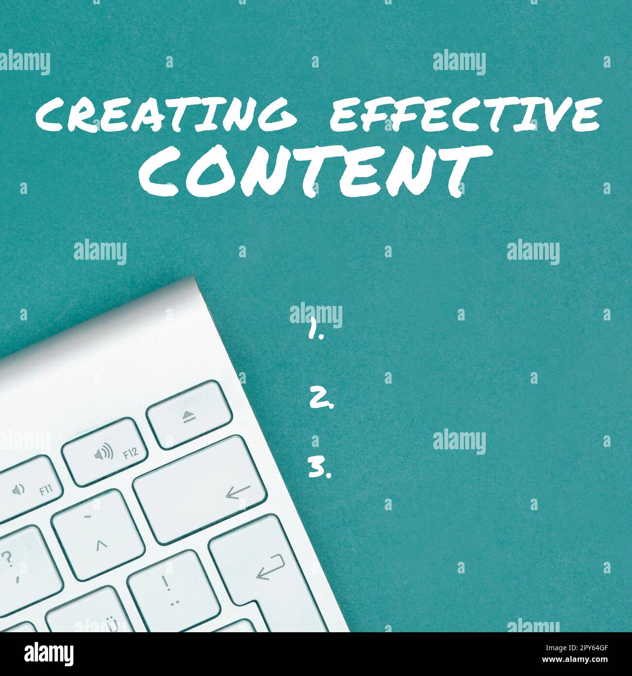 Cartello di testo che mostra la creazione di contenuti efficaci. Word for prezioso informazioni informativo facile da usare Foto Stock