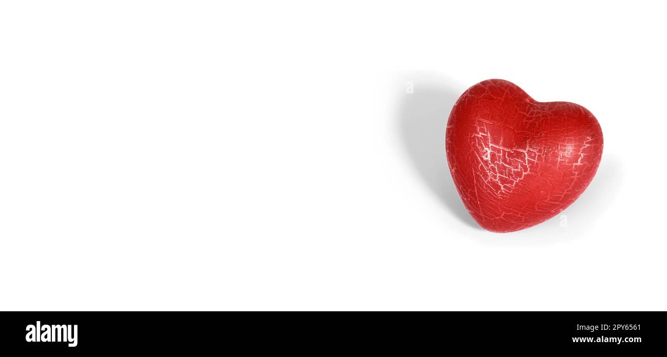 Buon San Valentino. Simbolo d'amore a forma di cuore. Foto Stock