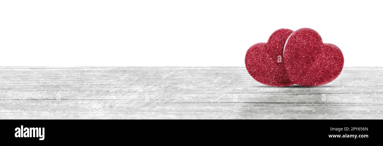 Buon San Valentino. Simbolo d'amore a forma di cuore. Foto Stock