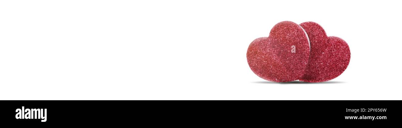Buon San Valentino. Simbolo d'amore a forma di cuore. Foto Stock