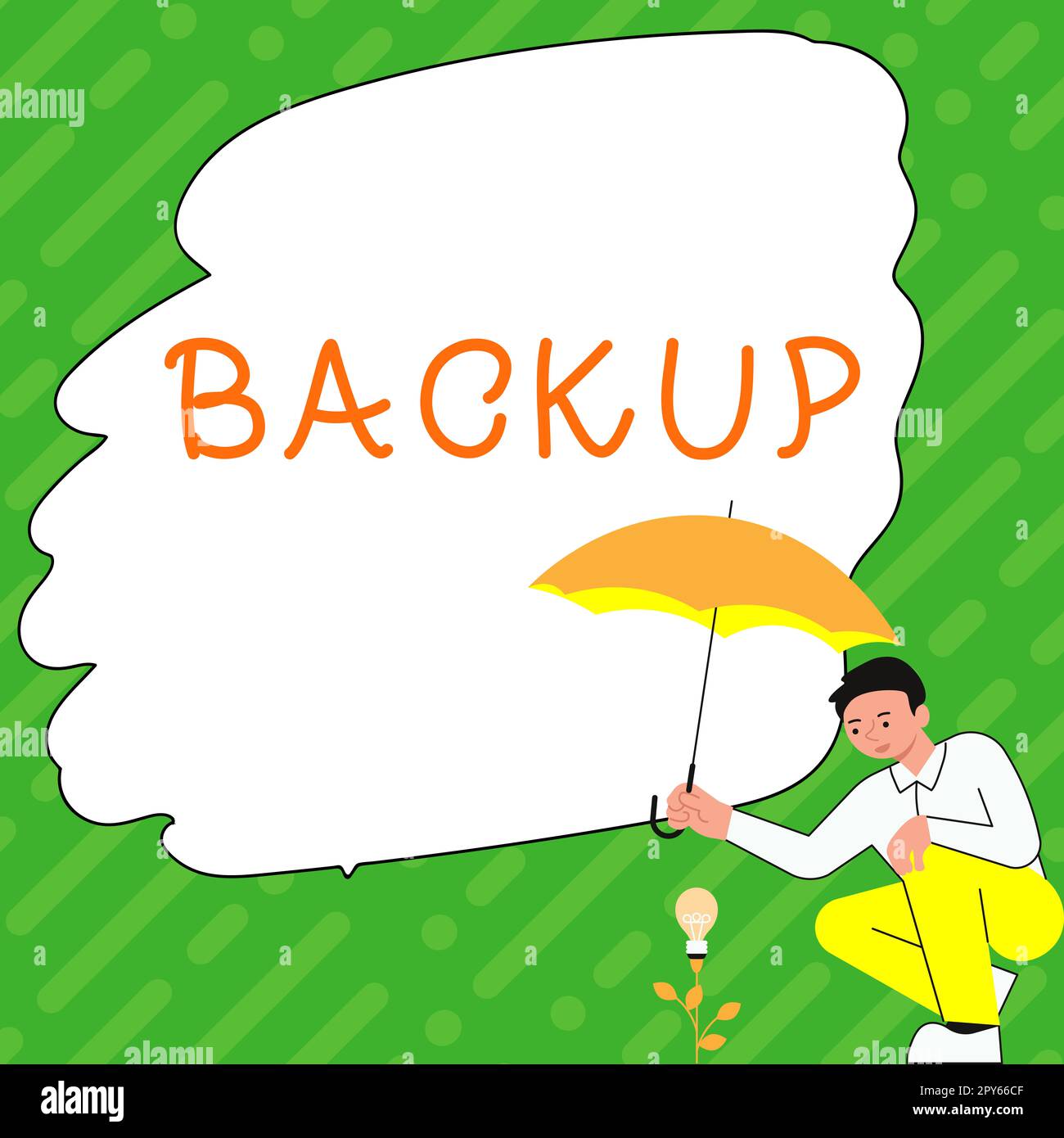 Backup della visualizzazione concettuale. La copia di idea di business del file o di altri dati dell'elemento è fatta nel caso in cui l'originale sia perso danneggiato Foto Stock