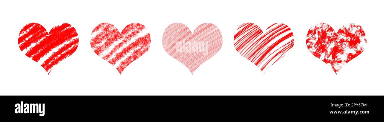 Buon San Valentino. Simbolo d'amore a forma di cuore. Foto Stock