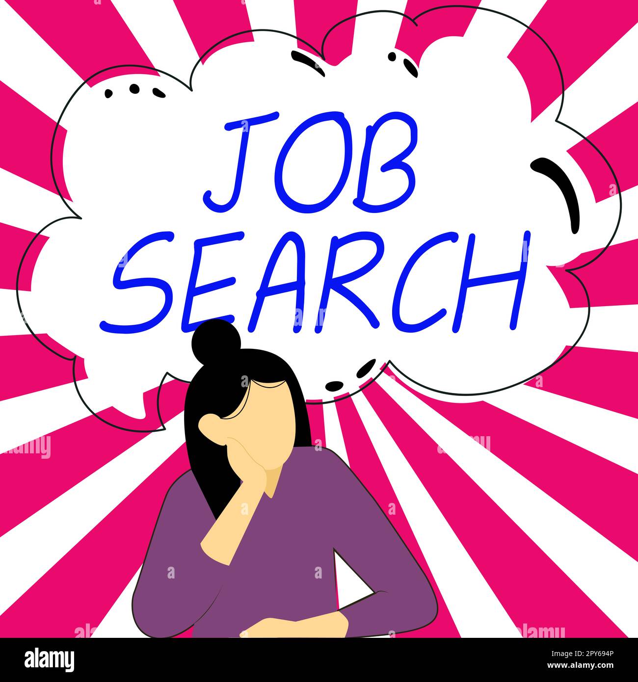 Testo che mostra la ricerca lavoro di ispirazione. Foto concettuale atto di persona per trovare lavoro adatto alla sua professione Foto Stock