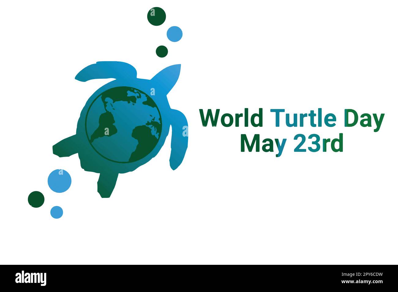 Giornata mondiale delle tartarughe. Maggio 23rd. Concetto di vacanza. Modello per sfondo, banner, biglietto, poster con iscrizione di testo. Illustrazione vettoriale. Illustrazione Vettoriale