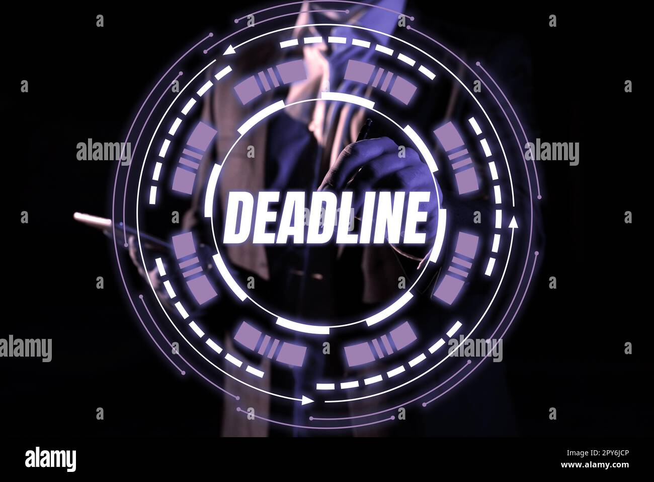 Scadenza testo scrittura a mano. Periodo di tempo del concetto del Internet da cui qualcosa deve essere finito o compiuto Foto Stock