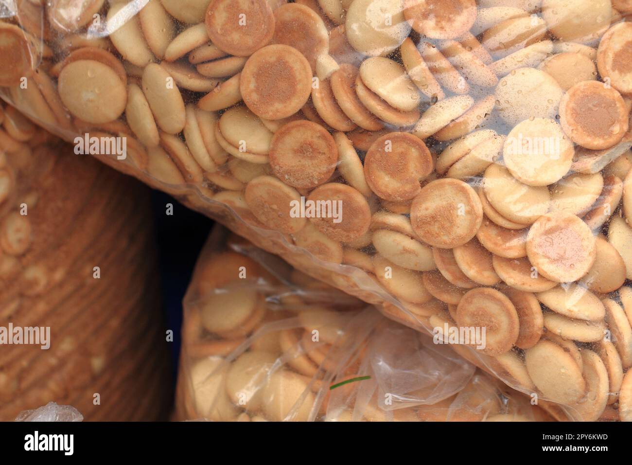 la struttura del biscotto spugnoso è un tradizionale cibo ceco Foto Stock