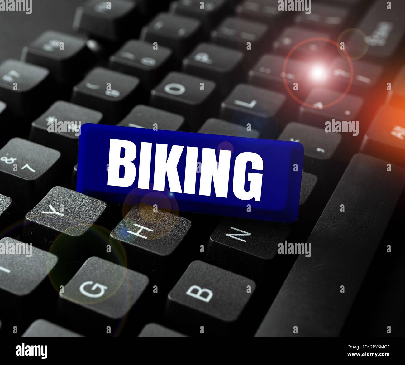Didascalia concettuale Biking. Internet Concept Ride bicicletta o moto pacchetto delivering Individual Sport Foto Stock