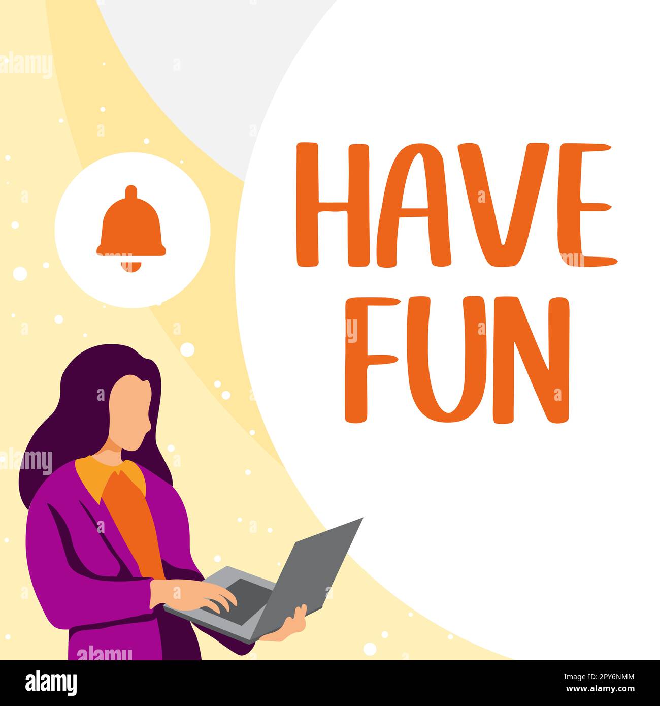 Testo che mostra Inspiration Buon divertimento. Concetto che significa desiderio qualcuno buon e tempo piacevole quando fanno qualcosa Foto Stock