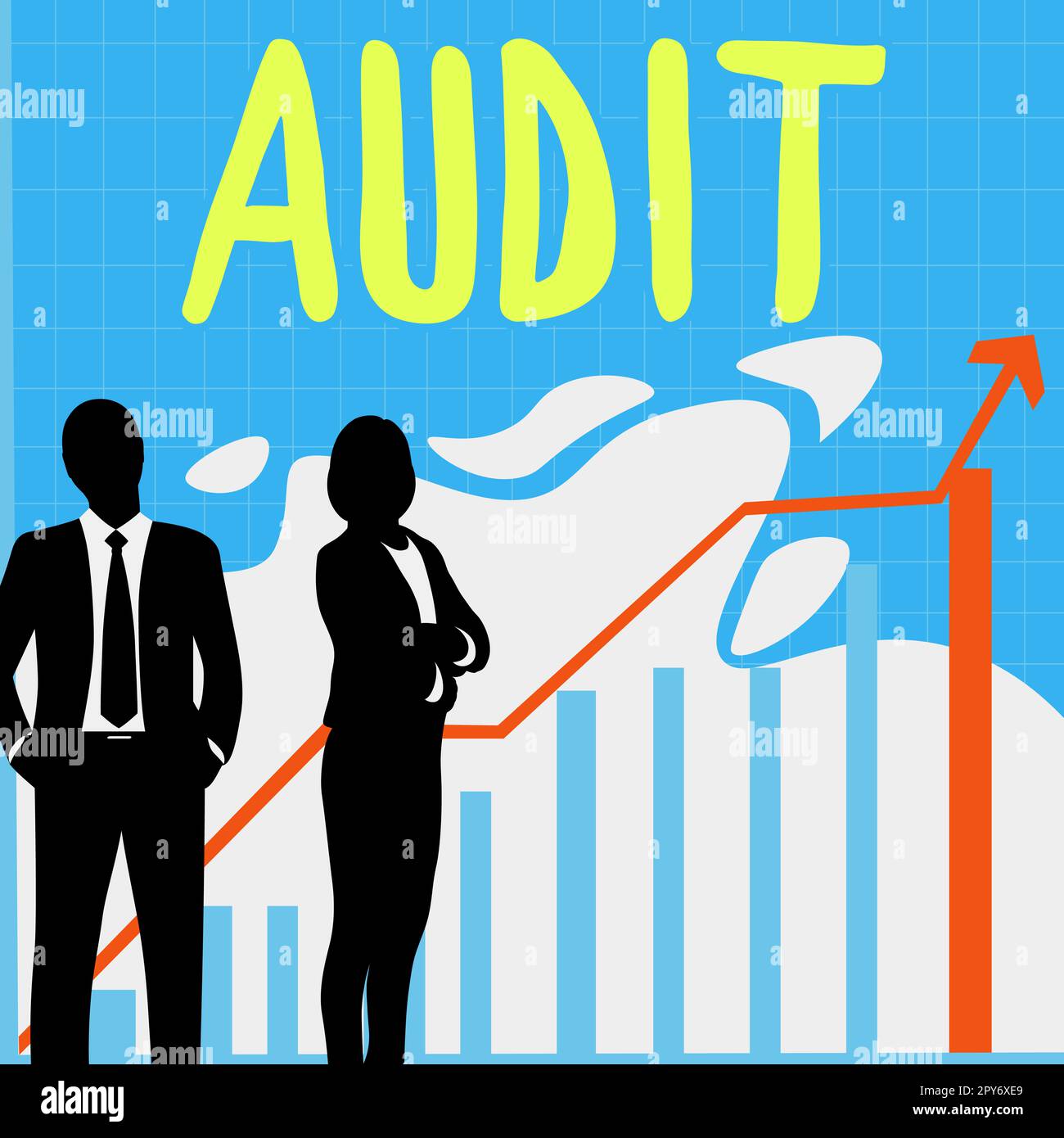 Verifica concettuale della visualizzazione. Concetto che indica una valutazione dello stato finanziario completo di un'attività aziendale Foto Stock