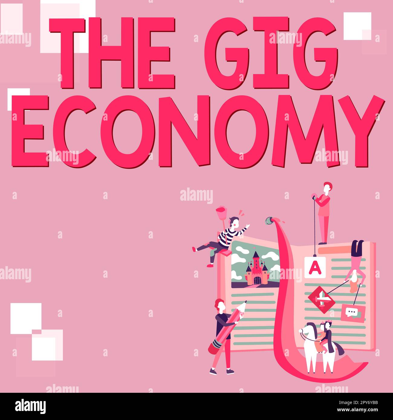 Scrittura a mano del testo The Gig Economy. Vetrina aziendale mercato dei contratti a breve termine lavoro indipendente temporaneo Foto Stock