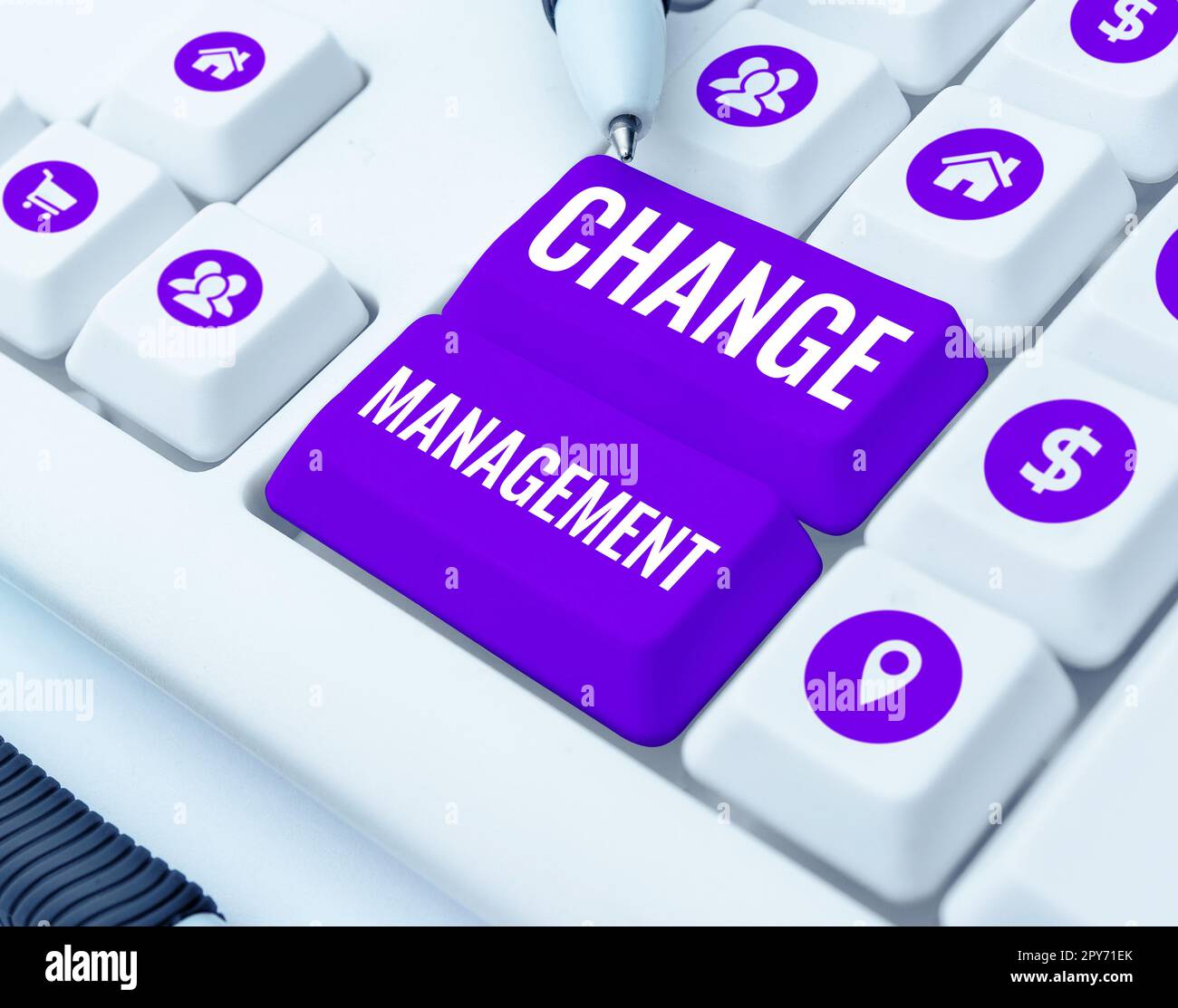 Firma che visualizza Change Management. Idea di business Sostituzione della leadership in un'organizzazione nuove politiche Foto Stock