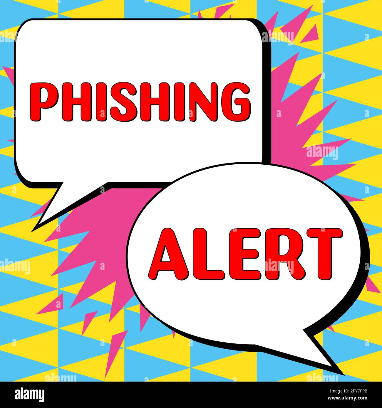 Scrittura che visualizza il testo Phishing Alert (Avviso phishing). Concetto che significa consapevole del tentativo fraudolento di ottenere informazioni sensibili Foto Stock