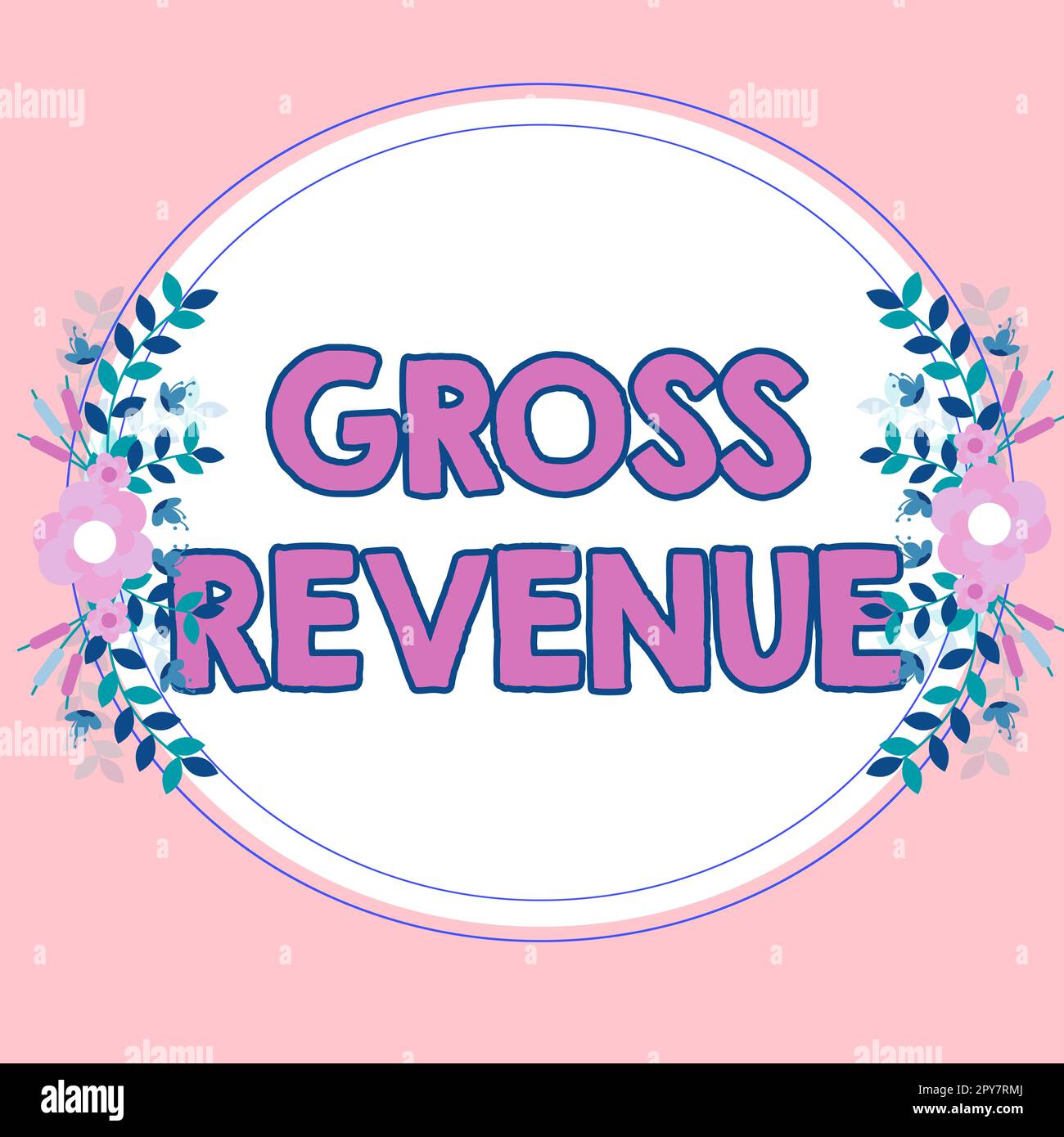 Testo scritto a mano fatturato lordo. Business concept valore totale di tutto ciò che viene prodotto nel paese Foto Stock