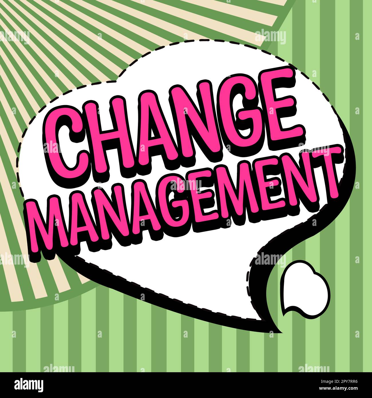 Firma di scrittura a mano Change Management. Approccio aziendale Sostituzione della leadership in un'organizzazione nuove politiche Foto Stock