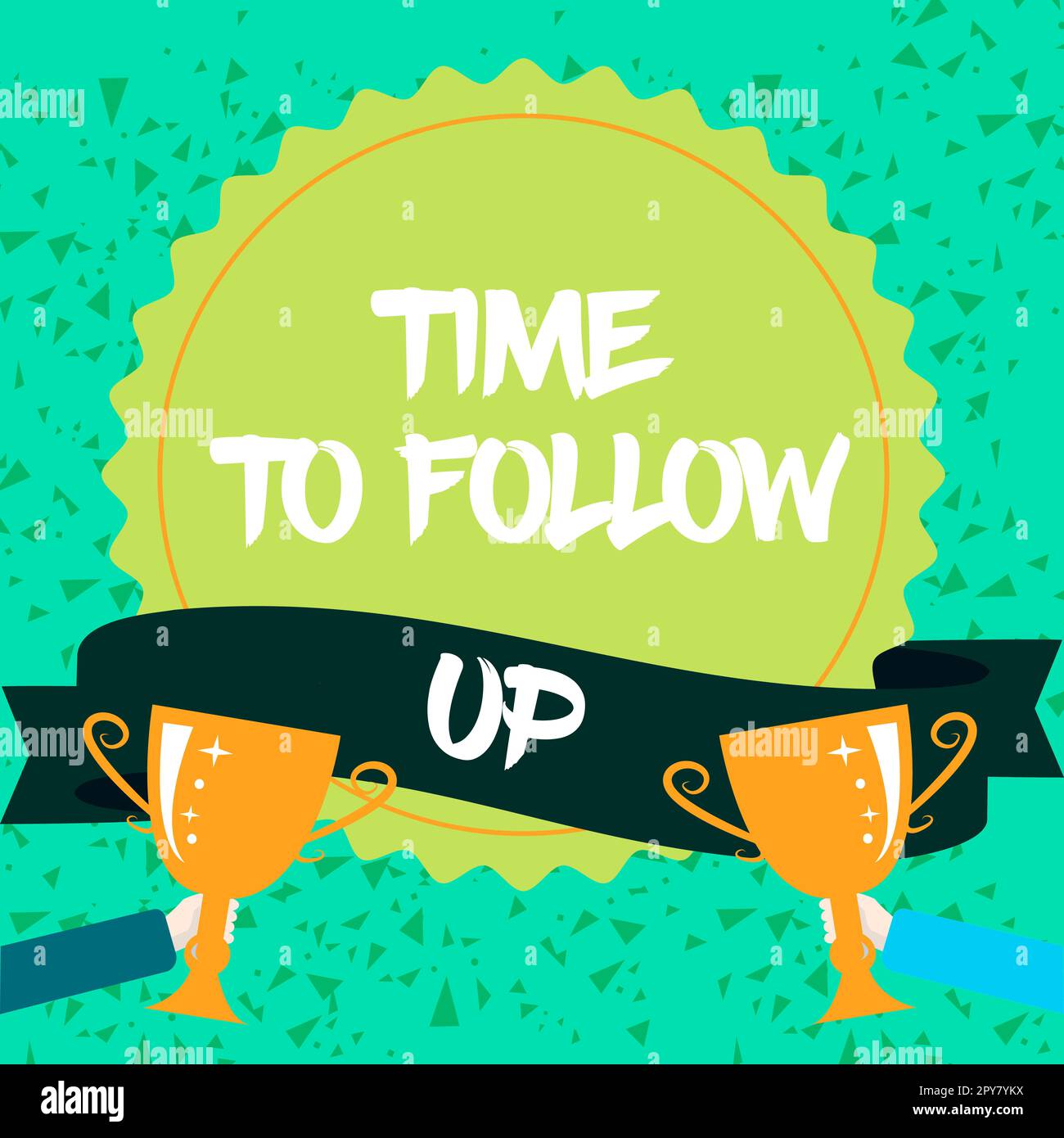 Didascalia concettuale tempo di follow-up. Concetto di Internet richiesta dell'attività precedente o continuazione delle informazioni Foto Stock