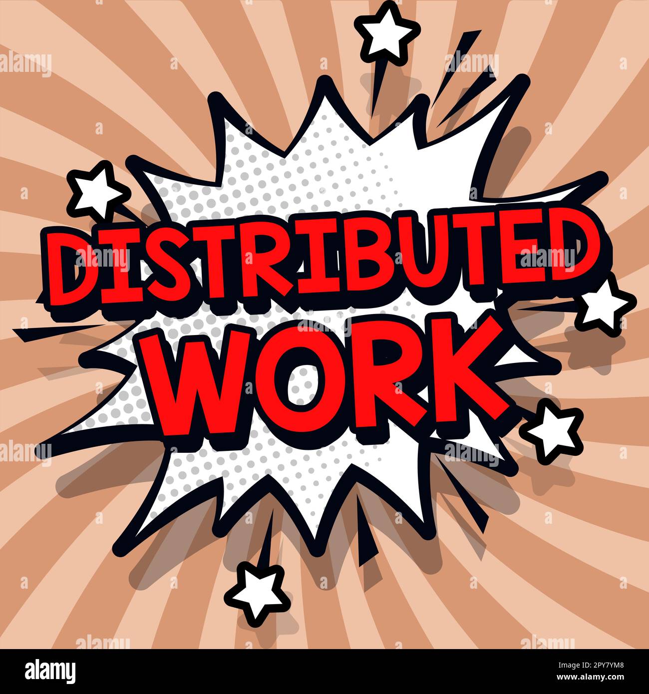 Scrittura di testo di lavoro distribuito. Approccio aziendale adottato dalle aziende che utilizzano strutture di rete Foto Stock
