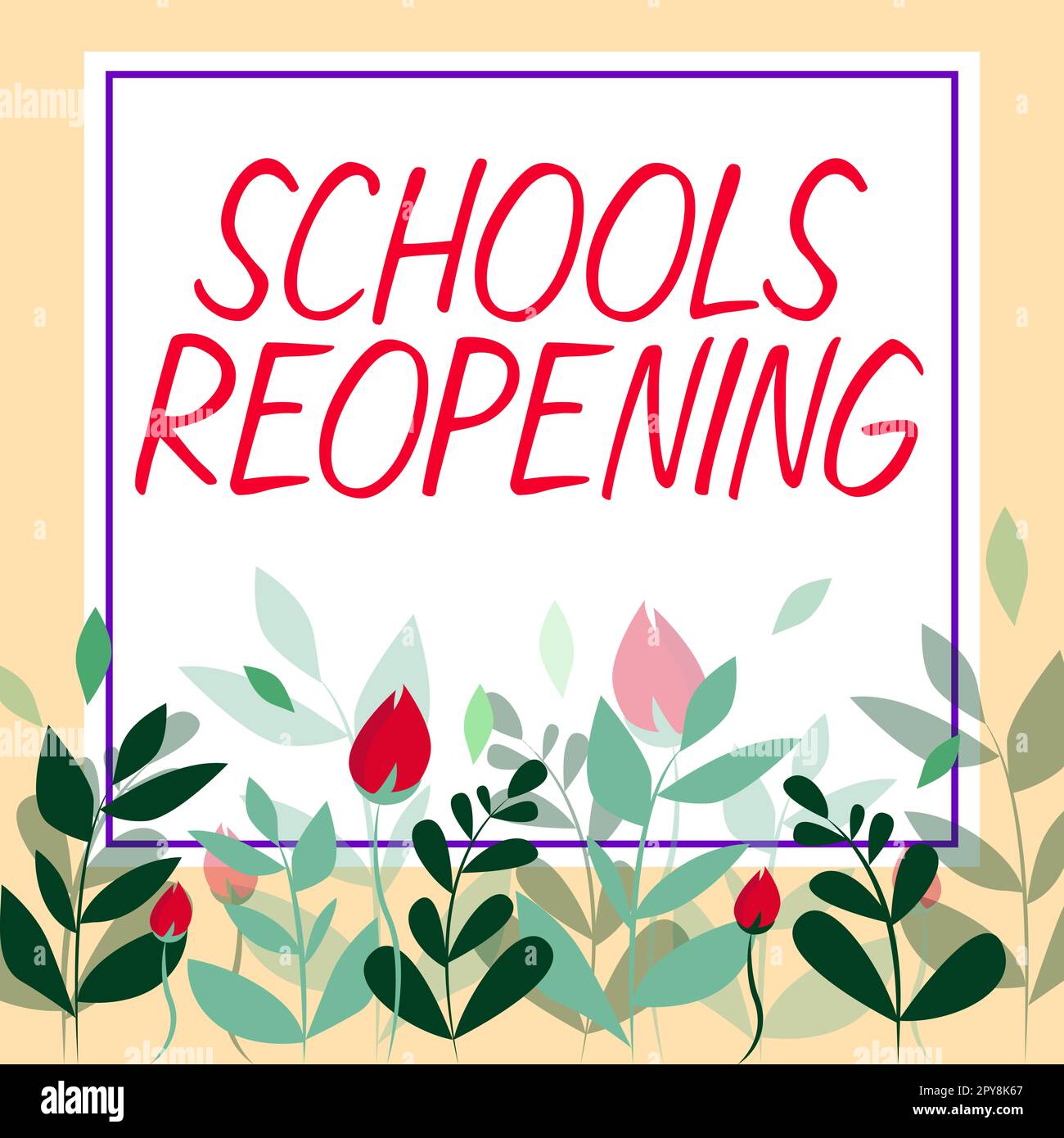 Scrittura visualizzazione testo riapertura scuole. Concetto che significa le classi sono finito per il momento essendo la fine della giornata scolastica Foto Stock