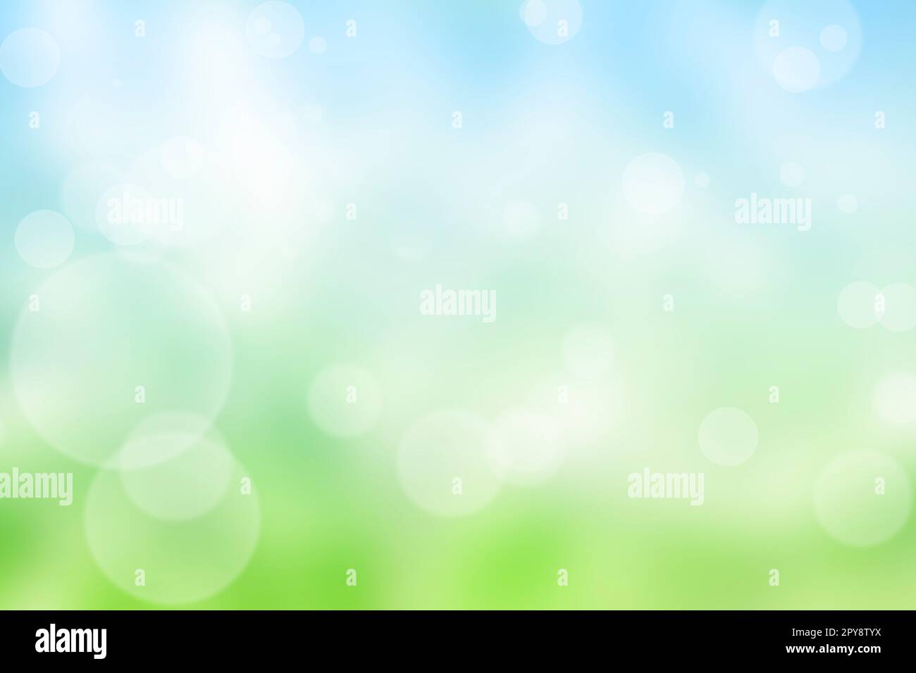 La natura astratta sfoca lo sfondo con la luce bokeh. Illustrazione vettoriale. Foto Stock