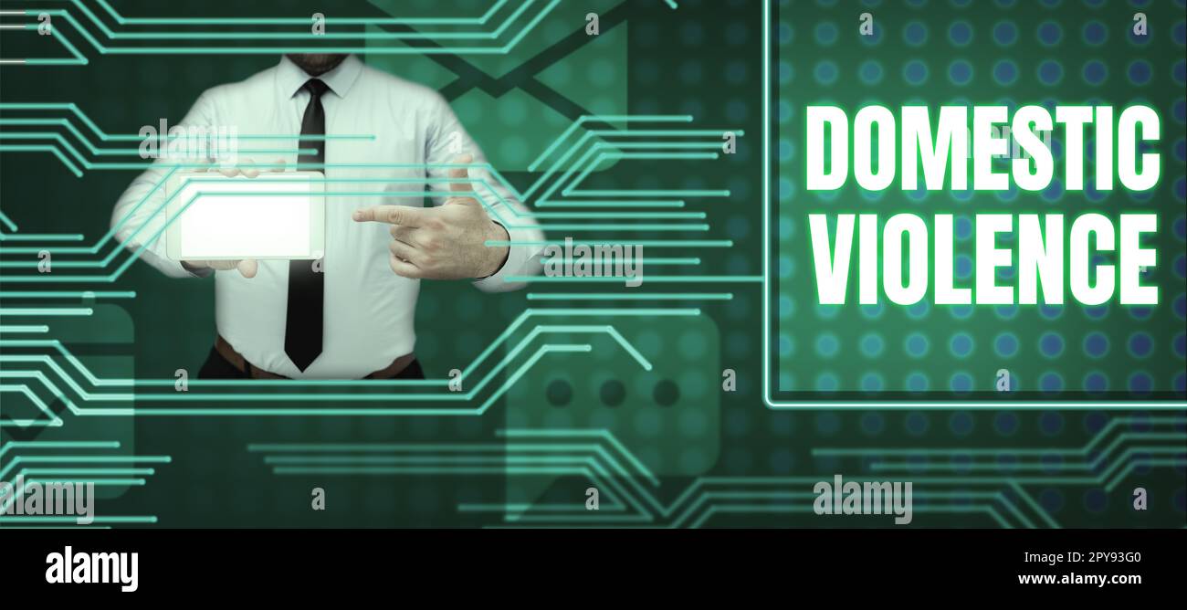 Testo Che Mostra Ispirazione Violenza Domestica Idea Di Business