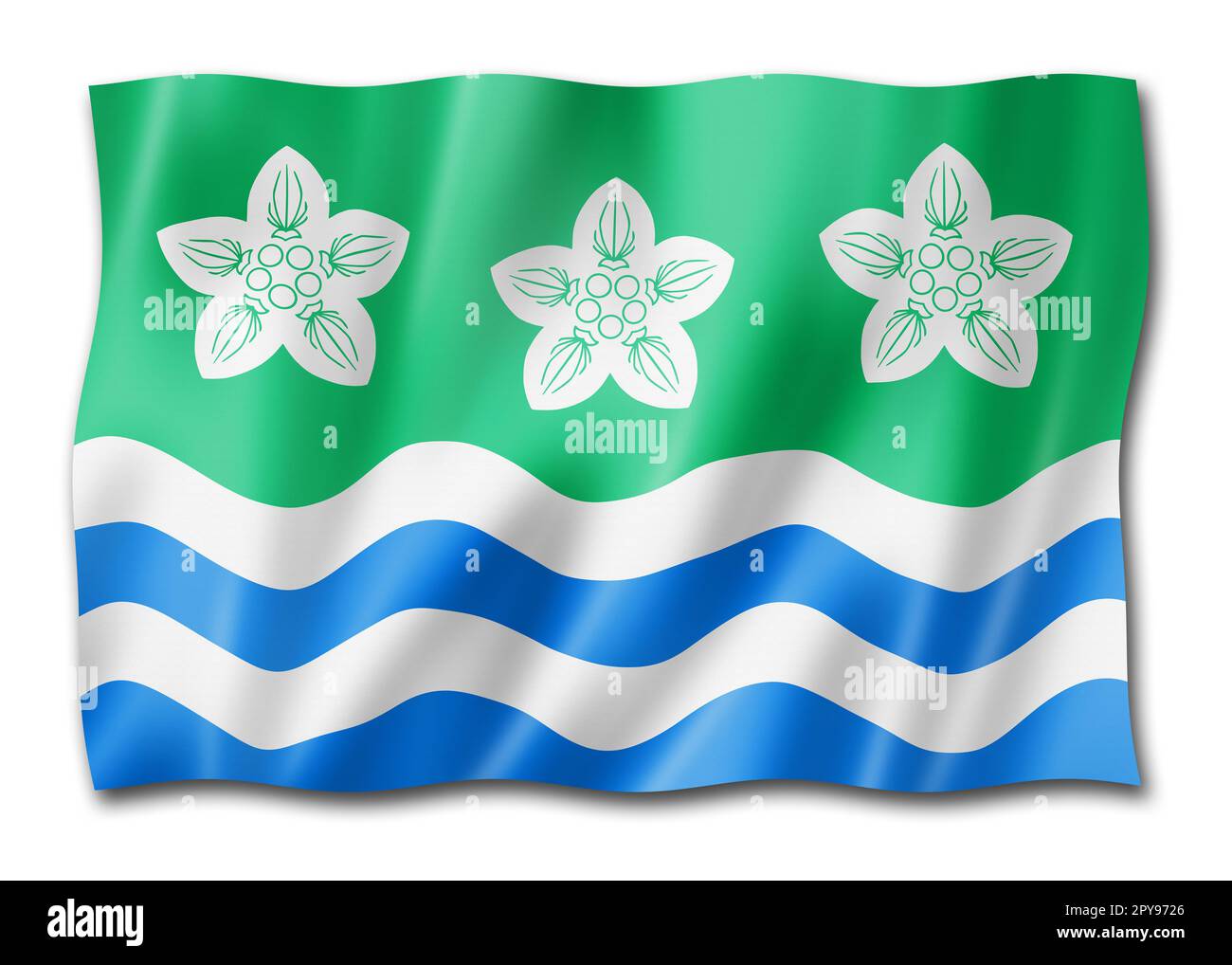 Bandiera della contea di Cumberland, Regno Unito Foto Stock