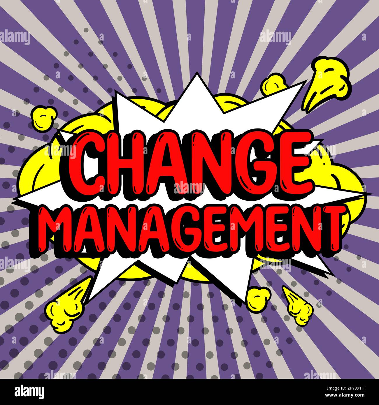 Firma di scrittura a mano Change Management. Idea di business Sostituzione della leadership in un'organizzazione nuove politiche Foto Stock