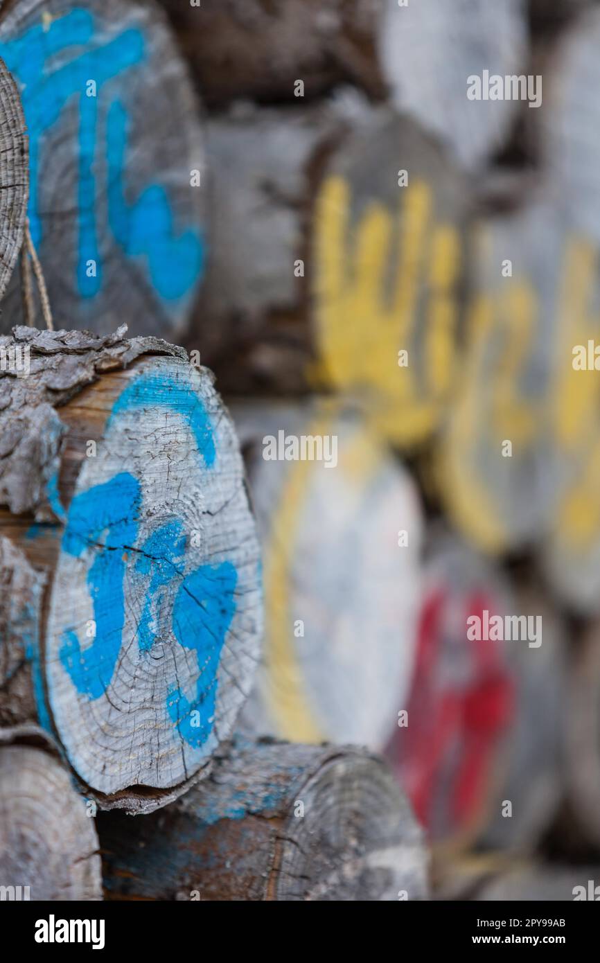 Polter con legno secco Foto Stock